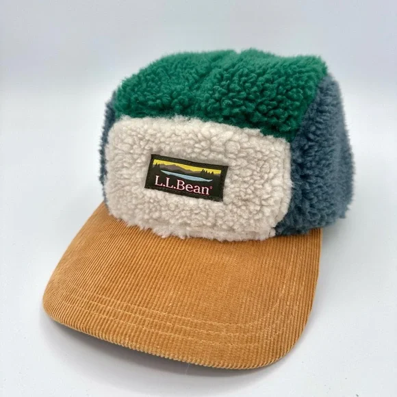 LL Bean Sherpa 5 Panel Hat Colorblock - Picture 2 of 8